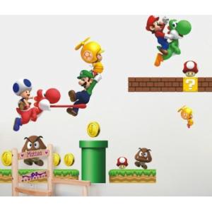 ウォールステッカー 子供部屋 マリオ 壁紙シー...の詳細画像2