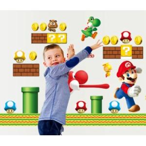 ウォールステッカー 子供部屋 マリオ 壁紙シー...の詳細画像1