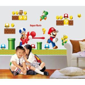 ウォールステッカー 子供部屋 マリオ 壁紙シー...の詳細画像2