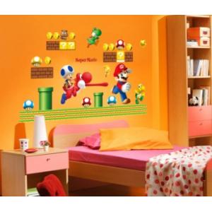 ウォールステッカー 子供部屋 マリオ 壁紙シー...の詳細画像3