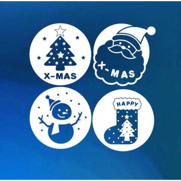 転写式ウォールステッカー HAPPY X-MAS 北欧 クリスマス ツリー 木 動物 ディズニー 誕...