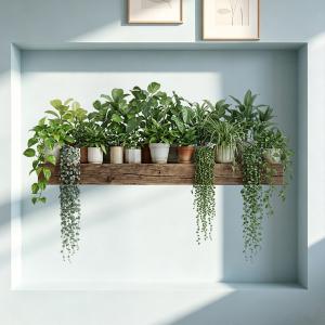 ウォールステッカー 木 花 植物 春 グリーン...の詳細画像4