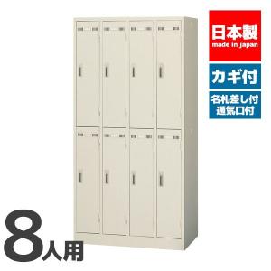 更衣ロッカー 8人用 ロッカー 鍵付き オフィス家具 業務用 SLK-8 1215