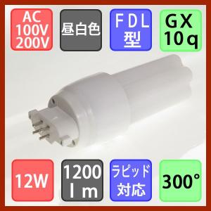 ツイン蛍光灯ＦＤＬタイプ　ＬＥＤ　１２Ｗ　１2００ｌｍ　昼白色　工事不要