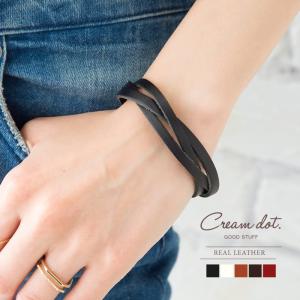 【全品ポイント5倍!】レディース 革 ブレスレッ...の商品画像