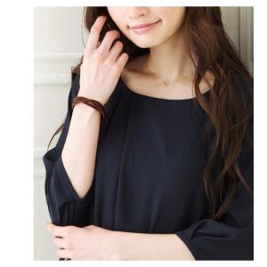 【全品ポイント5倍!】レディース 革 ブレスレ...の詳細画像5