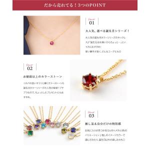 ネックレス 誕生月カラー 18kコーティング ...の詳細画像3