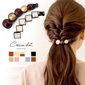 バナナクリップ ラメサークルタイプ モダン スクエアタイプ