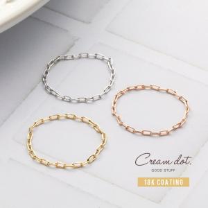 【本日最終日★2点10%OFFクーポン】金属アレルギー対応 リング 指輪 ニッケルフリーリング ピンキーリング 18kコーティング 重ね着け 細身 華奢リング
