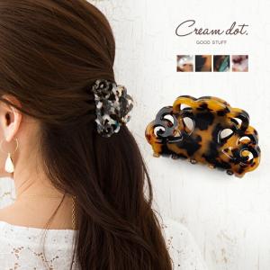 【全品送料無料⇒5月26日23：59迄】ヘアクリップ クラシカル べっ甲 ベージュ 結婚式 シンプル 上品 アクセサリー プレゼント 大人 outlet｜creeam