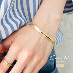 ブレスレット 重ね付け バングル レディース 金 銀 シンプル