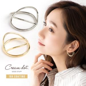 イヤーカフ 金属アレルギー ニッケルフリー 18kコーティング