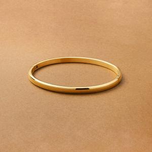 ステンレス製 バングル 金属アレルギー レディース ボタン式