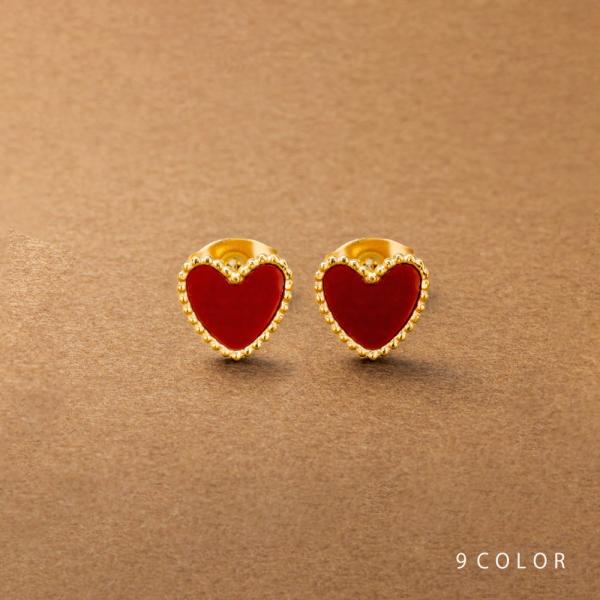 【全品送料無料⇒11月30日23：59迄】ステンレス製 ピアス 金属アレルギー つけっぱなし ハート...