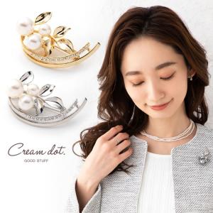 TASAKI（タサキ） 田崎真珠 マベパール ブローチ ダイヤモンド K18WG