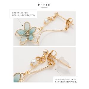 ピアス レディース 揺れる 花 エポキシ樹脂 ...の詳細画像5