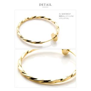 金属アレルギー対応 イヤリング 18kコーティ...の詳細画像4