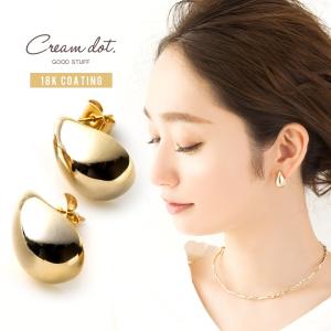イヤリング ピアス 18kコーティング 金属アレルギー ノンホール