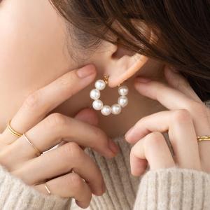 SWAROVSKI（スワロフスキー） イヤリング フープ 八角形スクリスタル
