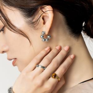 2点【匿名配送】【送料無料】 刻印あり22K ゴールド クロス パヴェ ピアス 22K クロス ピアス 片耳 刻印あり22K ゴールド クロス パヴェ