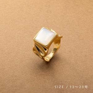マラカイト 指輪 リング クローバー 四つ葉 malachite 孔雀石 ring