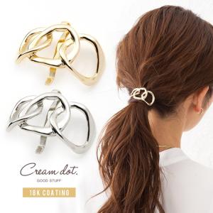 【全品送料無料⇒10月26日23：59迄】ポニーフック ヘアカフス ヘアゴム 大人っぽい メタル エレガント 華奢 シンプル フェミニン outlet