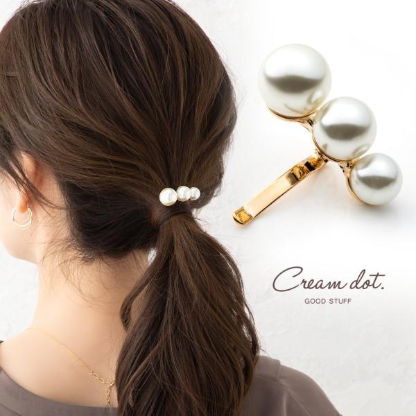 【全品送料無料⇒11月30日23：59迄】ポニーフック ヘアフック ヘアカフス ヘアゴム パール 3...