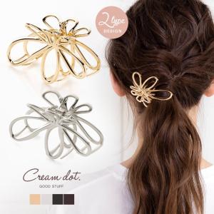 バンスクリップ ヘアクリップ レディース 花 フラワー