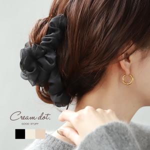 【全品送料無料⇒4月29日23：59迄】ヘアクリップ  しっかり留まる  バンスクリップ  ヘアアクセサリー  立体  ギャザー  毛量  多い｜creeam