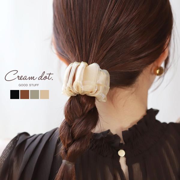 【全品送料無料⇒11月30日23：59迄】ポニーフック ヘアフック ヘアカフス ヘアゴム オーガンジ...