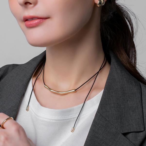 【最大30％OFF×全品送料無料】ネックレス ロングネックレス レザーコード コードネックレス PU...