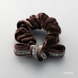 【全品ポイント5倍!】シュシュ リボン ベロア...の詳細画像4