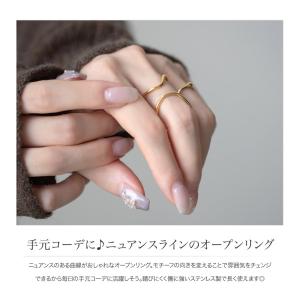サージカルステンレス リング 指輪 金属アレル...の詳細画像1