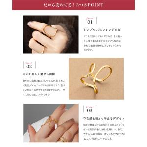 サージカルステンレス リング 指輪 金属アレル...の詳細画像2