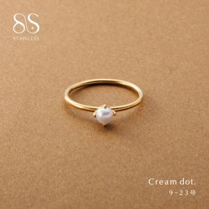 【最大30％OFF×全品送料無料】サージカルステンレス リング 指輪 金属アレルギー対応 つけっぱなし ミニ パール 一粒 爪留め 小ぶり サイズ豊富