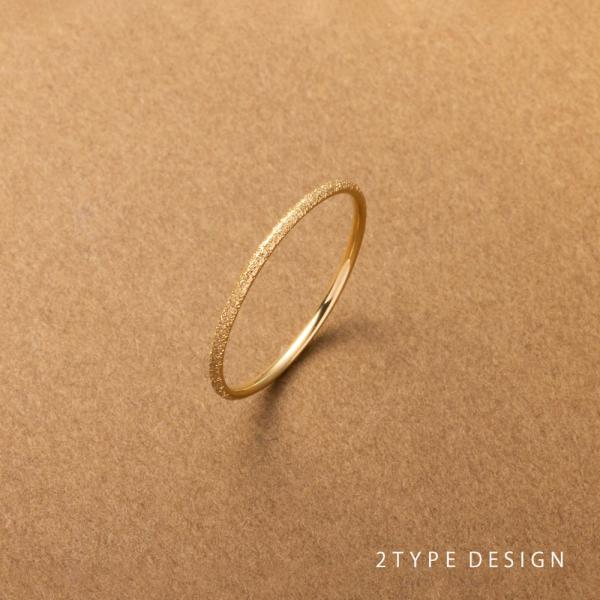 サージカルステンレス リング 指輪 金属アレルギー レディース 2タイプ 平打ち 甲丸 1mm幅 極...