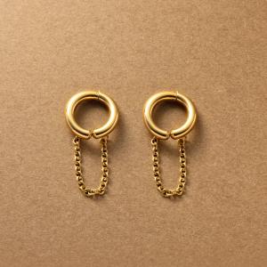 ステンレス製 イヤーカフ 金属アレルギー 316L 両耳用