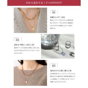 サージカルステンレス ネックレス 2点セット ...の詳細画像4