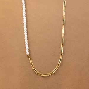 【最大30％OFF×全品送料無料】サージカルステンレス ネックレス ロングネックレス 金属アレルギー レディース チェーン パール 2連 3way 切り替え