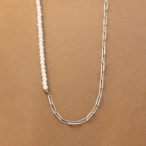 サージカルステンレス ネックレス ロングネック...の詳細画像1