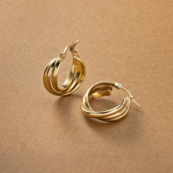 【全品送料無料⇒11月30日23：59迄】ステンレス製 ピアス フープピアス 金属アレルギー キャッ...