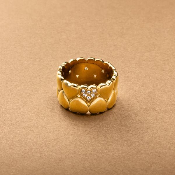 【全品送料無料⇒11月30日23：59迄】ステンレス製 リング 指輪 金属アレルギー ハート ハート...