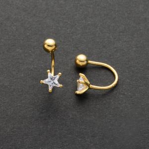 ピアス スター ビジュー ネジロック式 バック...の詳細画像3
