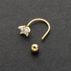 ピアス スター ビジュー ネジロック式 バック...の詳細画像4