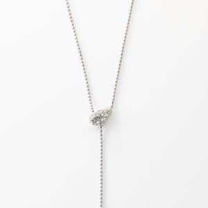 サージカルステンレス ロングネックレス 金属ア...の詳細画像3