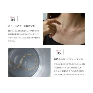 サージカルステンレス ネックレス 金属アレルギ...の詳細画像3