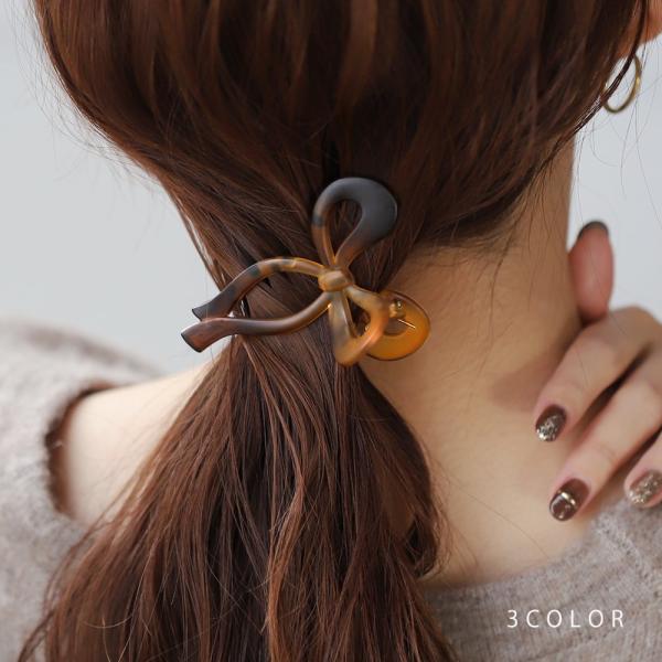 【全品送料無料⇒11月30日23：59迄】バンスクリップ ヘアクリップ リボン マット 艶消し カー...