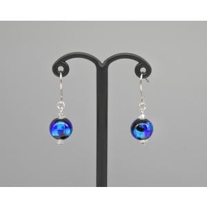 純チタンピアス ホタルガラス 金属アレルギー対...の詳細画像1
