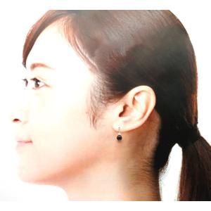 イヤリング 天然石オニキス&スワロフスキー 6...の詳細画像4