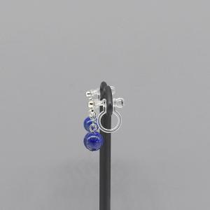 イヤリング ノンホールピアス 樹脂 天然石 ラ...の詳細画像2